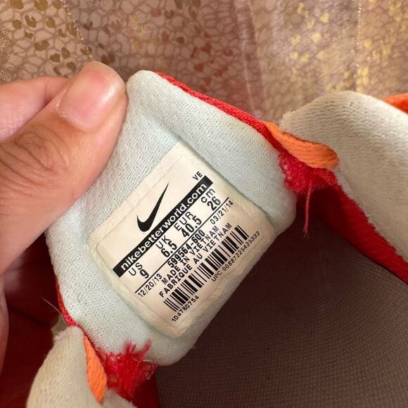 Nike Women's Coral Orange Dual Fusion Run 2 Running Jogging Shoes Size 9 - Picture 6 of 7